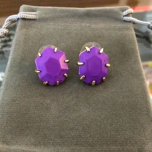 Kendra Scott Morgan stud in purple